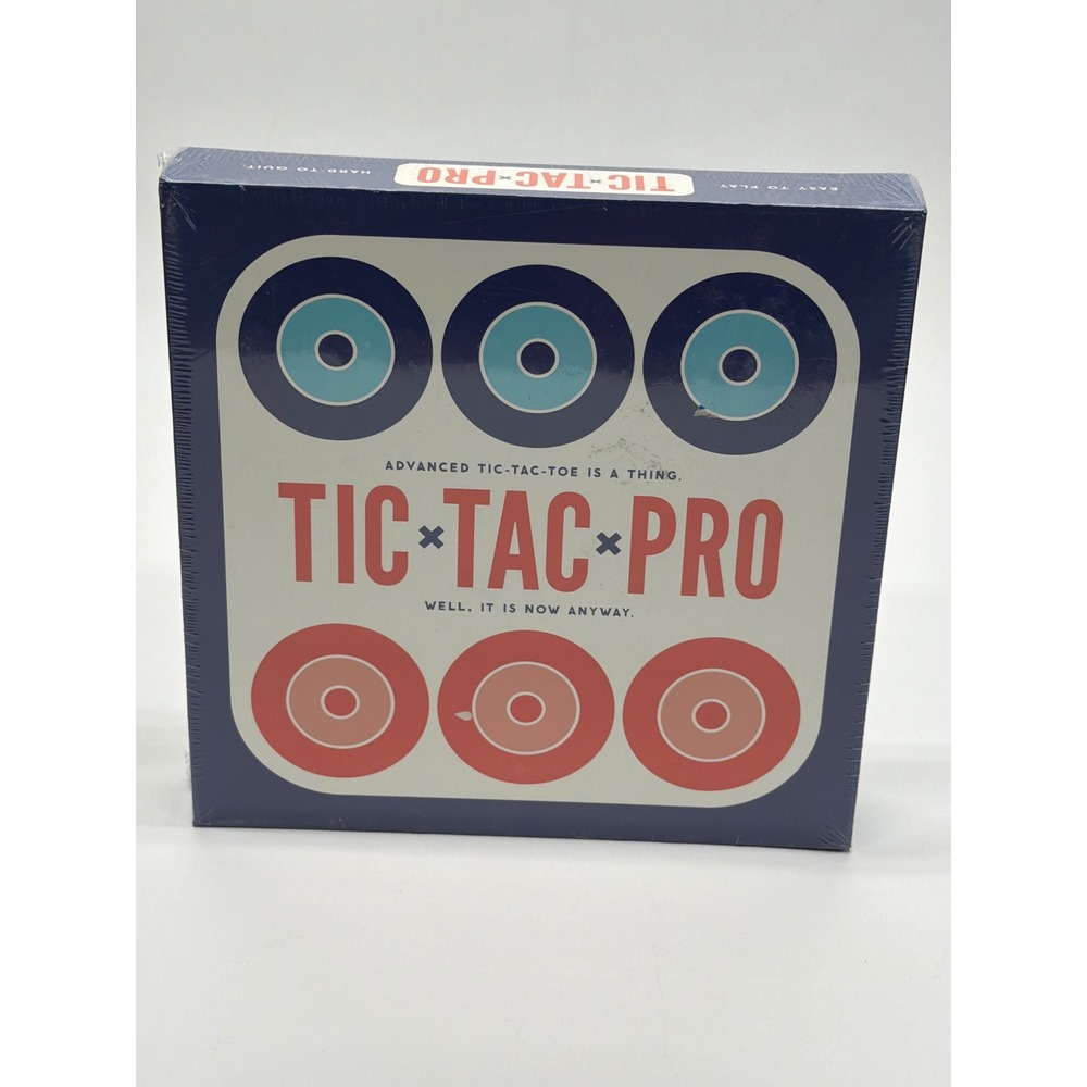 Brass Monkey Tic-Tac-Pro Advanced Tic-Tac-Toe Strategic Wood Board Game New